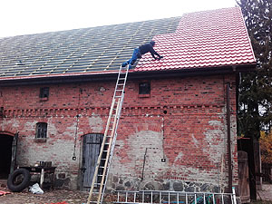 Dzików blachodachówka, podbitka, wymiana krokwi